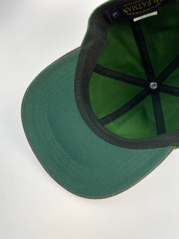 【中古品】【メンズ/レディース】 MR.FATMAN ミスター ファットマン BASEBALL CAP ベースボール キャップ 帽子 野球帽 185-261025-em-05-min サイズ：L カラー：グリーン/ブラウン 万代Net店