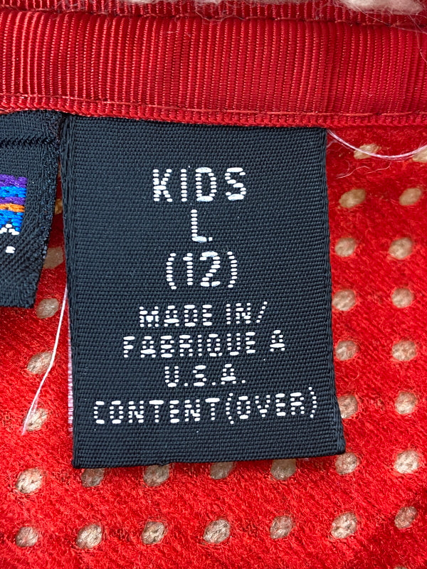 【中古品】【キッズ】 PATAGONIA パタゴニア 00'S RETRO CARDIGAN 65558 00年代 レトロ カーディガン キッズ アウター 上着 子供服 144-261022-em-39-min サイズ：KIDS L （12） カラー：ベージュ 万代Net店