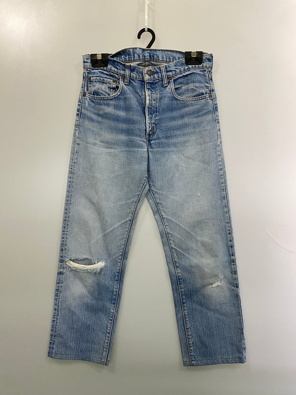 【ジャンク品】【メンズ】 LEVI'S リーバイス 505 DENIM PANTS 70'S 66前期 505 デニムパンツ 70年代 ヴィンテージ メンズ ボトムス ジーンズ ジーパン 157-261015-em-12-min サイズ：不明（印字消え） カラー：インディゴ 万代Net店