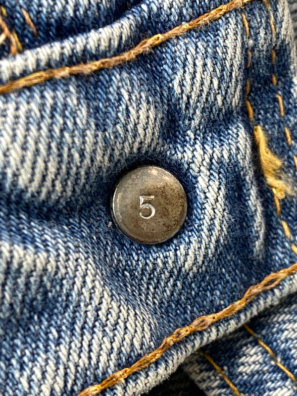 【ジャンク品】【メンズ】 LEVI'S リーバイス 505 DENIM PANTS 70'S 66前期 505 デニムパンツ 70年代 ヴィンテージ メンズ ボトムス ジーンズ ジーパン 157-261015-em-12-min サイズ：不明（印字消え） カラー：インディゴ 万代Net店