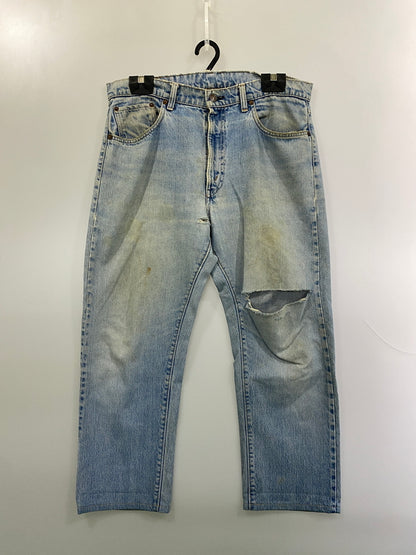【ジャンク品】【メンズ】 LEVI'S リーバイス 505 DENIM PANTS 70'S 66前期 505 デニムパンツ 70年代 ヴィンテージ メンズ ボトムス ジーンズ ジーパン 157-261015-em-13-min サイズ：W35/L34 カラー：インディゴ 万代Net店