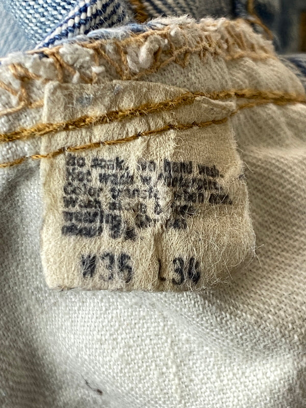 【ジャンク品】【メンズ】 LEVI'S リーバイス 505 DENIM PANTS 70'S 66前期 505 デニムパンツ 70年代 ヴィンテージ メンズ ボトムス ジーンズ ジーパン 157-261015-em-13-min サイズ：W35/L34 カラー：インディゴ 万代Net店