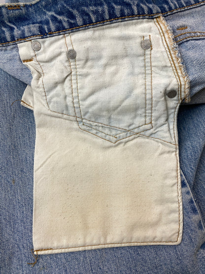 【ジャンク品】【メンズ】 LEVI'S リーバイス 505 DENIM PANTS 70'S 66前期 505 デニムパンツ 70年代 ヴィンテージ メンズ ボトムス ジーンズ ジーパン 157-261015-em-13-min サイズ：W35/L34 カラー：インディゴ 万代Net店