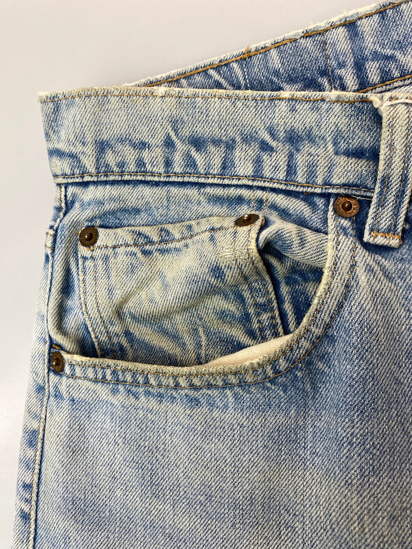 【ジャンク品】【メンズ】 LEVI'S リーバイス 505 DENIM PANTS 70'S 66前期 505 デニムパンツ 70年代 ヴィンテージ メンズ ボトムス ジーンズ ジーパン 157-261015-em-13-min サイズ：W35/L34 カラー：インディゴ 万代Net店