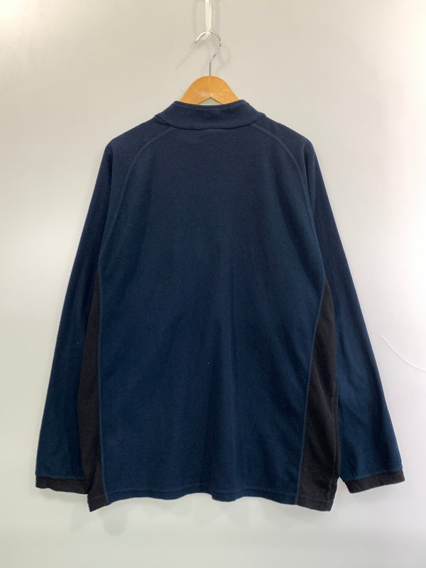【現状渡し品】【メンズ】 OAKLEY オークリー SOFTWARE FLEECE HALF ZIP TOPS 00'S ソフトウェア リース ハーフ ジップ トップス 00年代 ヴィンテージ 146-261022-em-03-min サイズ：L カラー：ネイビー 万代Net店