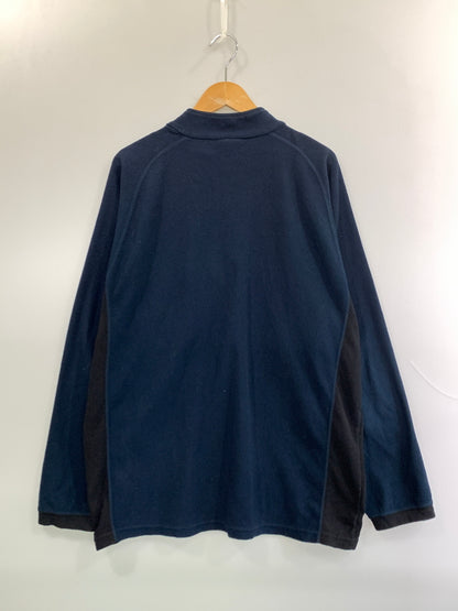 【現状渡し品】【メンズ】 OAKLEY オークリー SOFTWARE FLEECE HALF ZIP TOPS 00'S ソフトウェア リース ハーフ ジップ トップス 00年代 ヴィンテージ 146-261022-em-03-min サイズ：L カラー：ネイビー 万代Net店