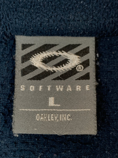 【現状渡し品】【メンズ】 OAKLEY オークリー SOFTWARE FLEECE HALF ZIP TOPS 00'S ソフトウェア リース ハーフ ジップ トップス 00年代 ヴィンテージ 146-261022-em-03-min サイズ：L カラー：ネイビー 万代Net店