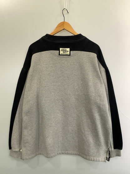 【中古品】【メンズ】 PELLE PELLE ペレペレ LOGO SWEATSHIRT ロゴ スウェットシャツ メンズ トップス トレーナー 長袖 146-261022-em-02-min サイズ：XL カラー：グレー系 万代Net店