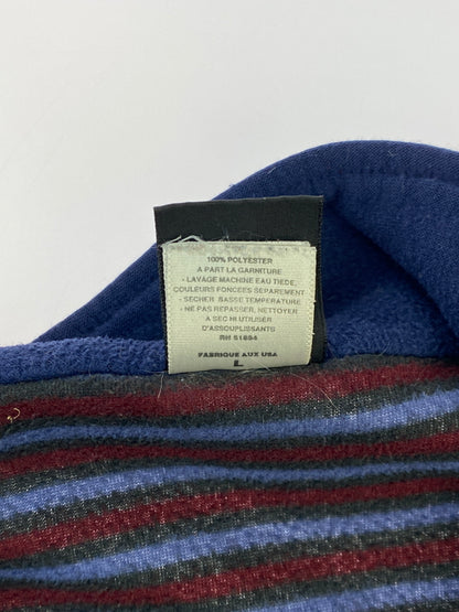 【現状渡し品】【メンズ】 PATAGONIA パタゴニア CAPILENE BORDER FLEECE キャプリーンボーダーフリース プルオーバー トップス 144-261023-hu-30-min サイズ：L カラー：ブルー系/ブラック/パープル（ボーダー） 万代Net店