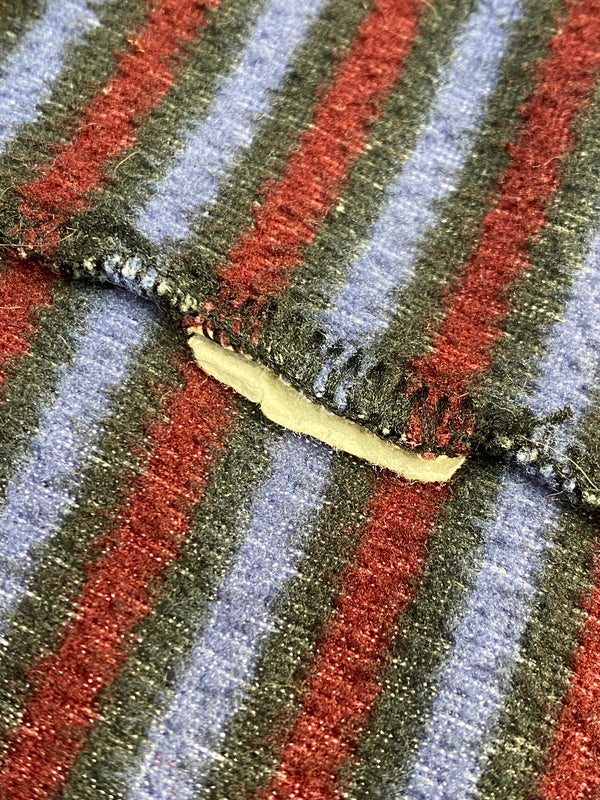 【現状渡し品】【メンズ】 PATAGONIA パタゴニア CAPILENE BORDER FLEECE キャプリーンボーダーフリース プルオーバー トップス 144-261023-hu-30-min サイズ：L カラー：ブルー系/ブラック/パープル（ボーダー） 万代Net店