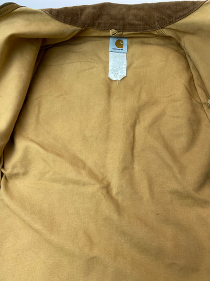 【現状渡し品】【メンズ】 CARHARTT カーハート 90'S 裏地なし DETROIT JACKET 90年代 デトロイトジャケット メンズ アウター ダック地 146-261020-em-55-min サイズ：MーR カラー：ベージュ 万代Net店