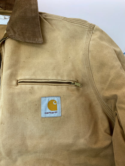 【現状渡し品】【メンズ】 CARHARTT カーハート 90'S 裏地なし DETROIT JACKET 90年代 デトロイトジャケット メンズ アウター ダック地 146-261020-em-55-min サイズ：MーR カラー：ベージュ 万代Net店