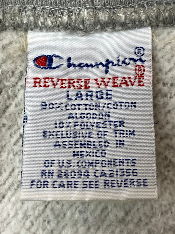 【中古品】【メンズ】 SUPREME シュプリーム × CHAMPION チャンピオン 90'S REVERSE WEAVE HOODIE 90年代 リバースウィーブ フーディー メンズ スウェット パーカー 149-261020-em-29-min サイズ：L カラー：グレー 万代Net店