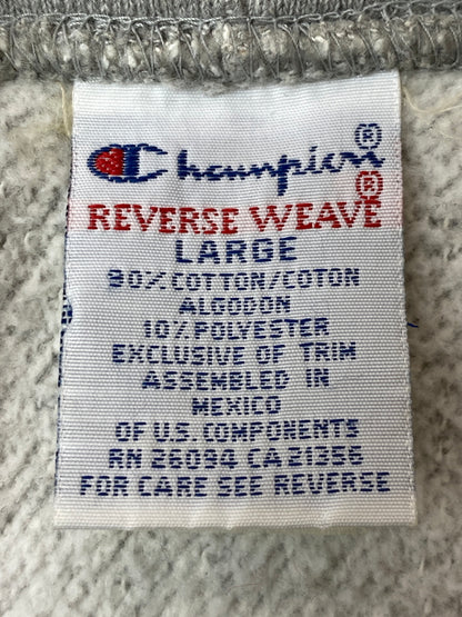 【中古品】【メンズ】 SUPREME シュプリーム × CHAMPION チャンピオン 90'S REVERSE WEAVE HOODIE 90年代 リバースウィーブ フーディー メンズ スウェット パーカー 149-261020-em-29-min サイズ：L カラー：グレー 万代Net店