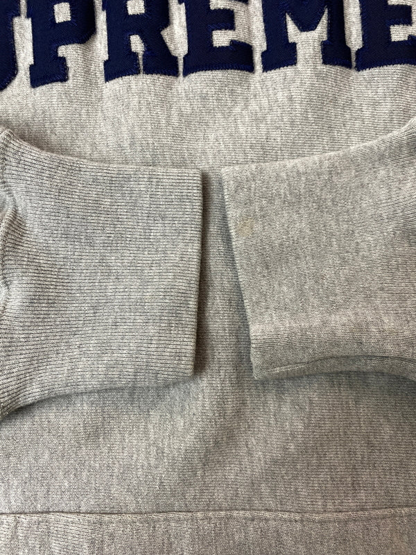 【中古品】【メンズ】 SUPREME シュプリーム × CHAMPION チャンピオン 90'S REVERSE WEAVE HOODIE 90年代 リバースウィーブ フーディー メンズ スウェット パーカー 149-261020-em-29-min サイズ：L カラー：グレー 万代Net店