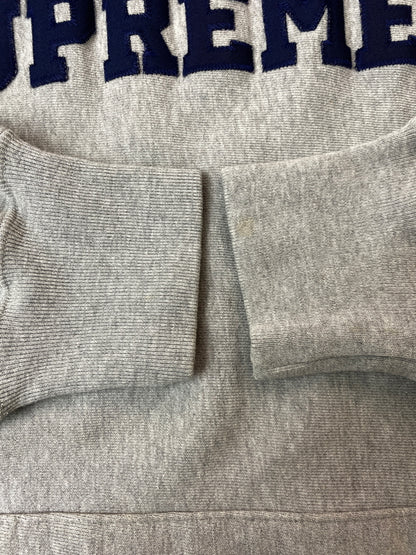 【中古品】【メンズ】 SUPREME シュプリーム × CHAMPION チャンピオン 90'S REVERSE WEAVE HOODIE 90年代 リバースウィーブ フーディー メンズ スウェット パーカー 149-261020-em-29-min サイズ：L カラー：グレー 万代Net店