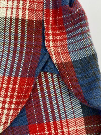 【中古品】【メンズ】 SUGAR CANE シュガーケーン FLANNEL SHIRT フランネル ネルシャツ 長袖 チェック シャツ 145-261023-hu-35-min サイズ：M 15-15 1/2 カラー：ブルー/レッド（チェック柄） 万代Net店