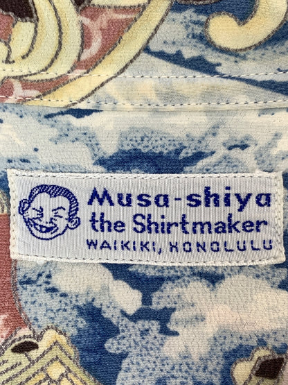 【中古品】【メンズ】 SUN SURF × MUSASHIYA サンサーフ ムサシヤ ALOHA SHIRT ”MATSURI" アロハシャツ マツリ メンズ トップス 半袖シャツ 145-261017-KS-03-min サイズ：L カラー：マルチカラー 万代Net店