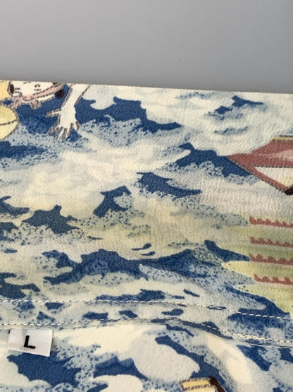 【中古品】【メンズ】 SUN SURF × MUSASHIYA サンサーフ ムサシヤ ALOHA SHIRT ”MATSURI" アロハシャツ マツリ メンズ トップス 半袖シャツ 145-261017-KS-03-min サイズ：L カラー：マルチカラー 万代Net店