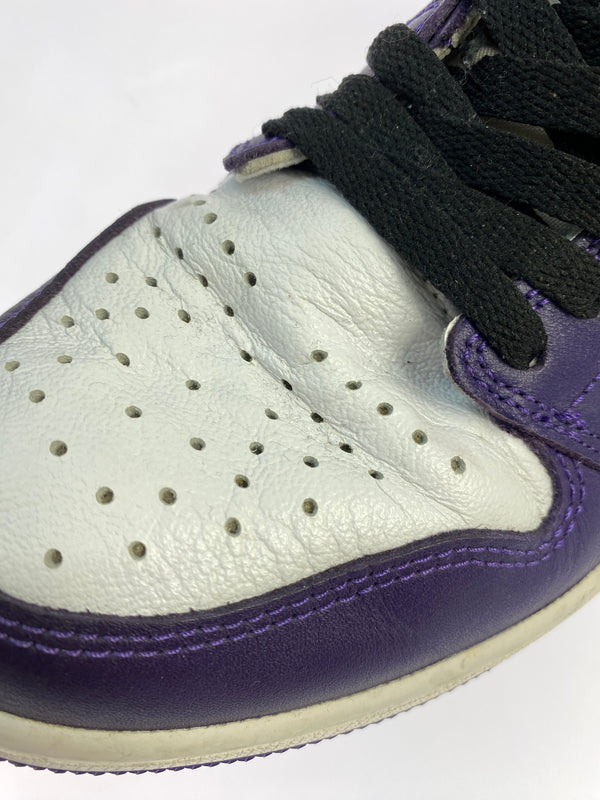 【中古品】【メンズ】 NIKE ナイキ AIR JORDAN 1 RETRO HIGH OG "COURT PURPLE WHITE BLACK” 555088-500 エアジョーダン 1 レトロ ハイ オージー 靴 160-261017-KS-23-min サイズ：27cm US9 カラー：パープル/ホワイト/ブラック 万代Net店