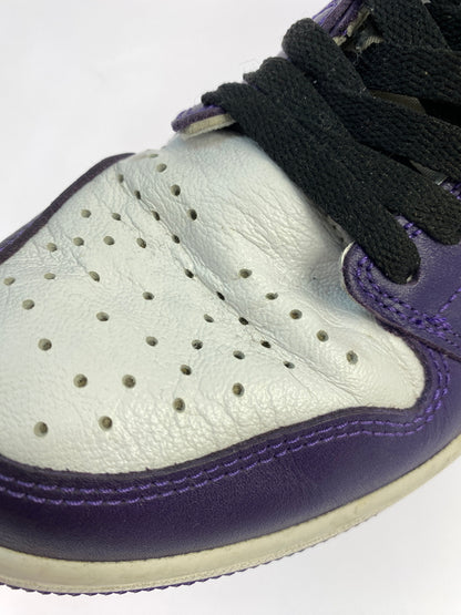 【中古品】【メンズ】 NIKE ナイキ AIR JORDAN 1 RETRO HIGH OG "COURT PURPLE WHITE BLACK” 555088-500 エアジョーダン 1 レトロ ハイ オージー 靴 160-261017-KS-23-min サイズ：27cm US9 カラー：パープル/ホワイト/ブラック 万代Net店