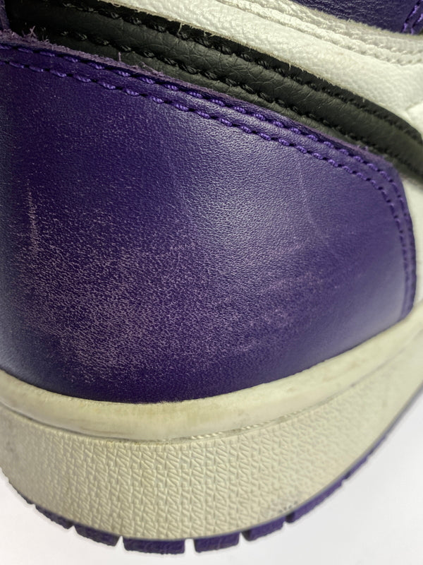 【中古品】【メンズ】 NIKE ナイキ AIR JORDAN 1 RETRO HIGH OG "COURT PURPLE WHITE BLACK” 555088-500 エアジョーダン 1 レトロ ハイ オージー 靴 160-261017-KS-23-min サイズ：27cm US9 カラー：パープル/ホワイト/ブラック 万代Net店