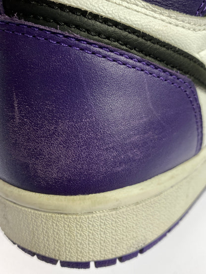 【中古品】【メンズ】 NIKE ナイキ AIR JORDAN 1 RETRO HIGH OG "COURT PURPLE WHITE BLACK” 555088-500 エアジョーダン 1 レトロ ハイ オージー 靴 160-261017-KS-23-min サイズ：27cm US9 カラー：パープル/ホワイト/ブラック 万代Net店
