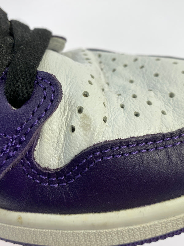 【中古品】【メンズ】 NIKE ナイキ AIR JORDAN 1 RETRO HIGH OG "COURT PURPLE WHITE BLACK” 555088-500 エアジョーダン 1 レトロ ハイ オージー 靴 160-261017-KS-23-min サイズ：27cm US9 カラー：パープル/ホワイト/ブラック 万代Net店