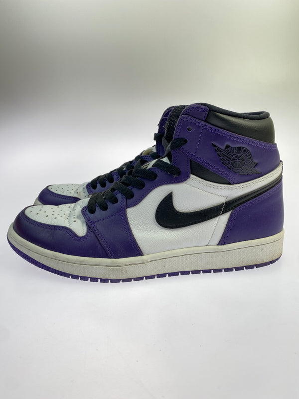【中古品】【メンズ】 NIKE ナイキ AIR JORDAN 1 RETRO HIGH OG "COURT PURPLE WHITE BLACK” 555088-500 エアジョーダン 1 レトロ ハイ オージー 靴 160-261017-KS-23-min サイズ：27cm US9 カラー：パープル/ホワイト/ブラック 万代Net店