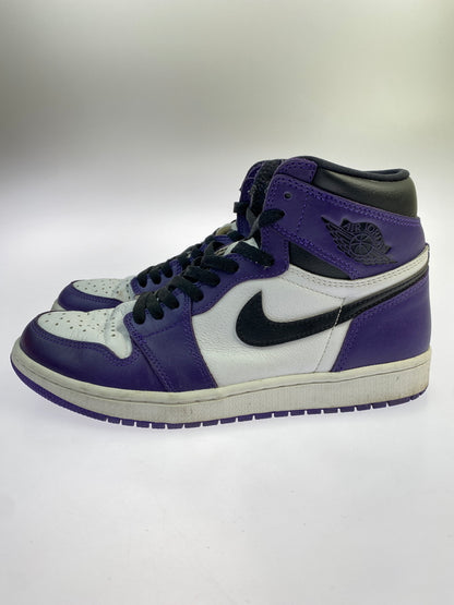 【中古品】【メンズ】 NIKE ナイキ AIR JORDAN 1 RETRO HIGH OG "COURT PURPLE WHITE BLACK” 555088-500 エアジョーダン 1 レトロ ハイ オージー 靴 160-261017-KS-23-min サイズ：27cm US9 カラー：パープル/ホワイト/ブラック 万代Net店