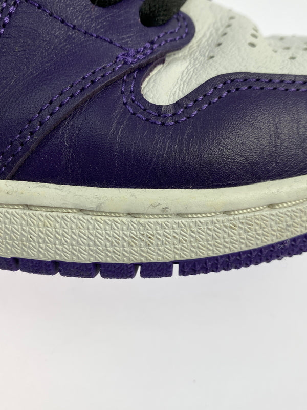 【中古品】【メンズ】 NIKE ナイキ AIR JORDAN 1 RETRO HIGH OG "COURT PURPLE WHITE BLACK” 555088-500 エアジョーダン 1 レトロ ハイ オージー 靴 160-261017-KS-23-min サイズ：27cm US9 カラー：パープル/ホワイト/ブラック 万代Net店