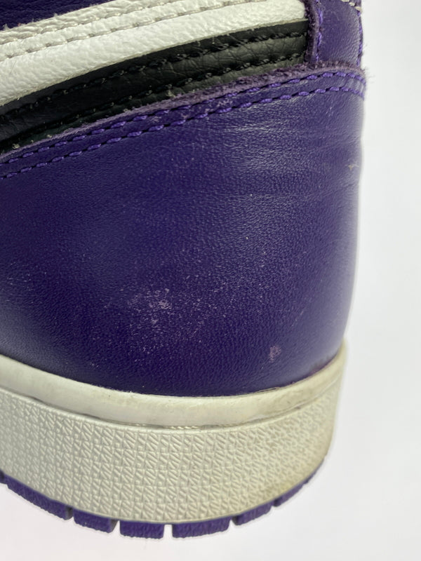 【中古品】【メンズ】 NIKE ナイキ AIR JORDAN 1 RETRO HIGH OG "COURT PURPLE WHITE BLACK” 555088-500 エアジョーダン 1 レトロ ハイ オージー 靴 160-261017-KS-23-min サイズ：27cm US9 カラー：パープル/ホワイト/ブラック 万代Net店