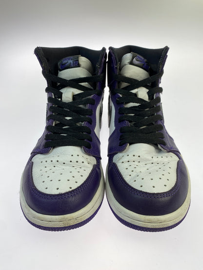 【中古品】【メンズ】 NIKE ナイキ AIR JORDAN 1 RETRO HIGH OG "COURT PURPLE WHITE BLACK” 555088-500 エアジョーダン 1 レトロ ハイ オージー 靴 160-261017-KS-23-min サイズ：27cm US9 カラー：パープル/ホワイト/ブラック 万代Net店