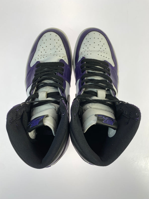 【中古品】【メンズ】 NIKE ナイキ AIR JORDAN 1 RETRO HIGH OG "COURT PURPLE WHITE BLACK” 555088-500 エアジョーダン 1 レトロ ハイ オージー 靴 160-261017-KS-23-min サイズ：27cm US9 カラー：パープル/ホワイト/ブラック 万代Net店