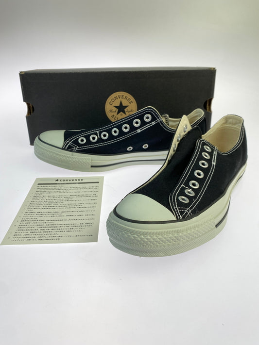 【中古品】【メンズ】 CONVERSE コンバース ALL STAR SLIP III OX 1C238 オールスター スリップ スリー オックス スリッポン仕様 ローカット スニーカー メンズ シューズ 靴 164-261018-em-41-min サイズ：27.0cm カラー：ブラック 万代Net店