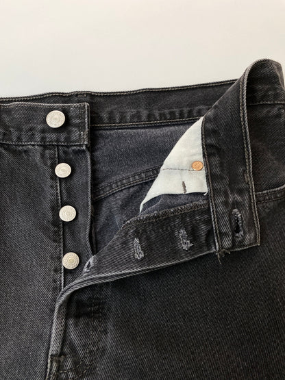 【現状渡し品】【メンズ】 LEVI'S リーバイス 501 99年11月製造 メキシコ製 後染め デニムパンツ メンズ ボトムス ジーンズ ヴィンテージ ジーパン 157-261022-em-51-min サイズ：31×34 カラー：インディゴブラック 万代Net店