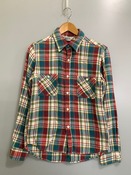 【中古品】【メンズ】 FIVE BROTHER ファイブブラザー 80'ｓ 復刻 ネルシャツ トップス 146-261021-jt-04-min サイズ：M カラー：チェック柄 万代Net店