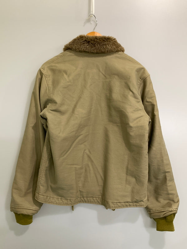 【中古品】【メンズ】 USED ユーズド N-1 DECK JACKET デッキジャケット ミリタリー アウター 145-261023-hu-05-min サイズ：34 カラー：ベージュ系 万代Net店