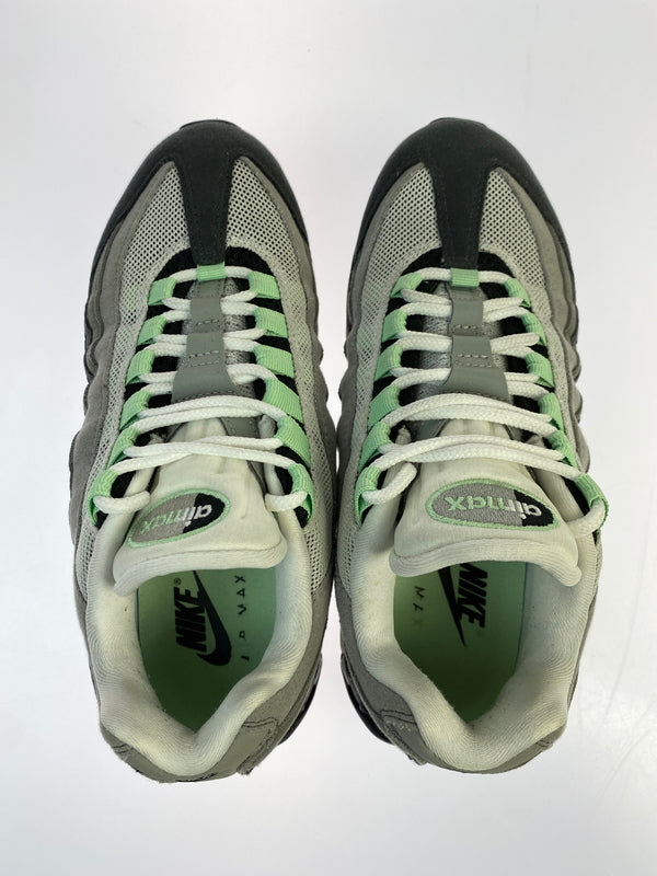 【中古品】【レディース】 NIKE ナイキ AIR MAX 95 BIG BUBBLE HJ5996-005 ウィメンズ エアマックス95 ビッグバブル スニーカー シューズ 166-261018-em-04-min サイズ：24.0cm カラー：ブラック / ホワイト / ミディアム グレー / フレッシュ ミント 万代Net店