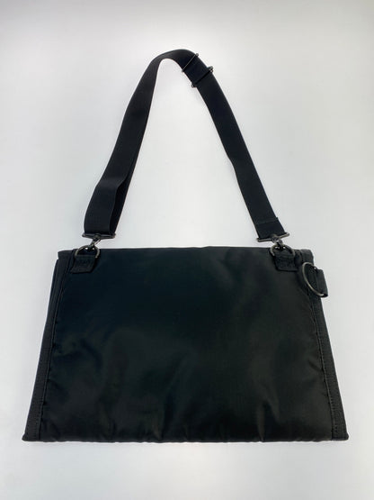 【中古品】【メンズ/レディース】 ANREALAGE アンリアレイジ × PORTER ポーター SHOULDER BAG ショルダーバッグ 吉田カバン コラボ 鞄 188-261025-em-21-min カラー：ブラック 万代Net店