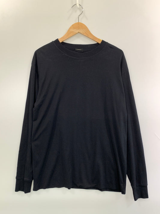 【中古品】【メンズ】 COMOLI コモリ ダブルレイヤー LS シャツ S03-05002 ロングスリーブ メンズ 長袖シャツ クルーネック 140-261022-em-17-min サイズ：1 カラー：ブラック 万代Net店