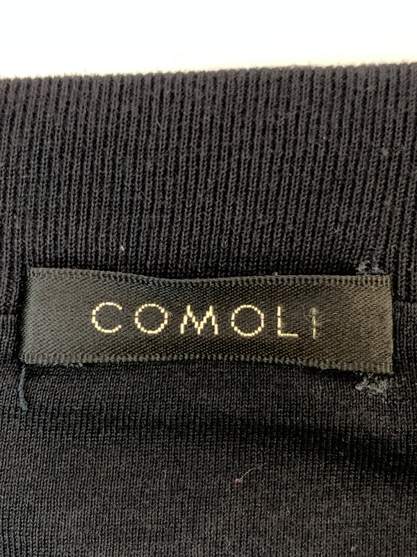 【中古品】【メンズ】 COMOLI コモリ ダブルレイヤー LS シャツ S03-05002 ロングスリーブ メンズ 長袖シャツ クルーネック 140-261022-em-17-min サイズ：1 カラー：ブラック 万代Net店