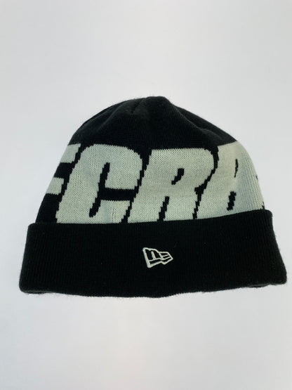 【中古品】【メンズ/レディース】 FCRB エフシー レアル ブリストル × NEW ERA ニューエラ 20AW BIG LOGO BEANIE ビッグ ロゴ ビーニー ニットキャップ 帽子 コラボ 185-261025-em-10-min カラー：ブラック 万代Net店