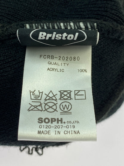 【中古品】【メンズ/レディース】 FCRB エフシー レアル ブリストル × NEW ERA ニューエラ 20AW BIG LOGO BEANIE ビッグ ロゴ ビーニー ニットキャップ 帽子 コラボ 185-261025-em-10-min カラー：ブラック 万代Net店