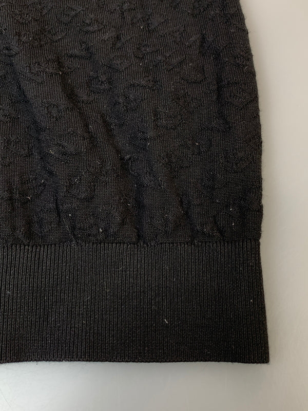 【中古品】【メンズ】 ARMANI EXCHANGE アルマーニエクスチェンジ KNIT ニット メンズ 長袖シャツ トップス 141-261022-em-19-min サイズ：M カラー：ブラック 万代Net店