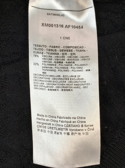 【中古品】【メンズ】 ARMANI EXCHANGE アルマーニエクスチェンジ KNIT ニット メンズ 長袖シャツ トップス 141-261022-em-19-min サイズ：M カラー：ブラック 万代Net店