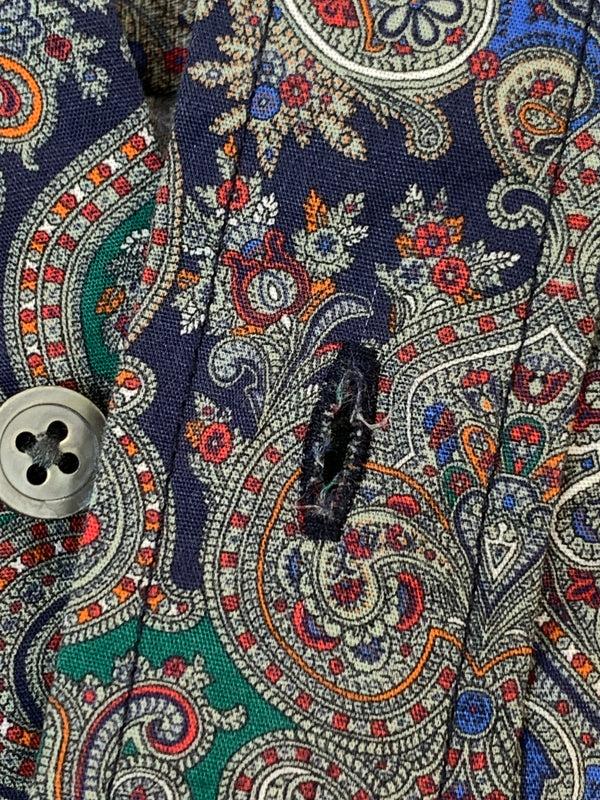 【中古品】【メンズ】 ENGINEERED GARMENTS エンジニアド ガーメンツ 19FW BD PAISEIY SHIRT ボタンダウン ペイズリー シャツ メンズ トップス 長袖シャツ ノーカラー 140-261016-em-55-min サイズ：S カラー：マルチカラー 万代Net店