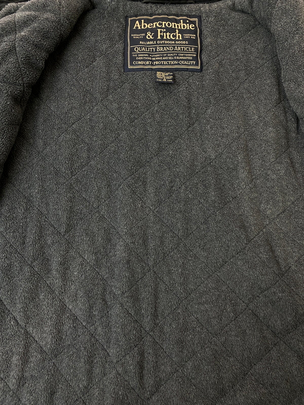 【中古品】【メンズ】 ABERCROMBIE&FITCH アバクロンビー&フィッチ CORDUROY BOA JACKET コーデュロイ ボアジャケット メンズ アウター 防寒 146-261016-em-25-min サイズ：M カラー：ブラック 万代Net店