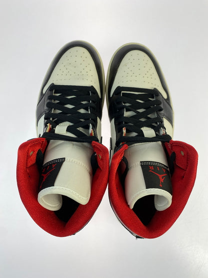 【中古品】【メンズ】 NIKE ナイキ WMNS AIR JORDAN 1 MID BQ6472-061 ウィメンズ エアジョーダン1 ミッド スニーカー メンズ シューズ 靴 160-261018-em-12-min サイズ：27.5cm カラー：Black/Gym Red 万代Net店