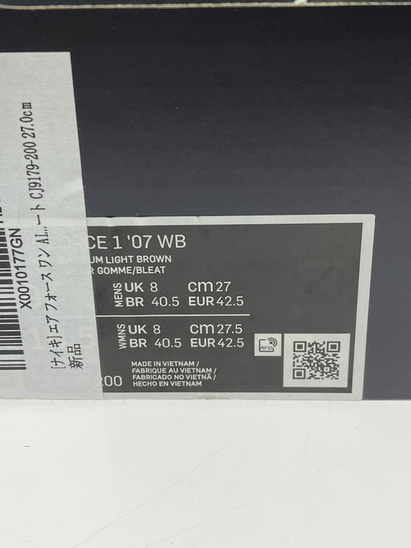 【中古品】【メンズ】 NIKE ナイキ AIR FORCE 1 LOW '07 WB CJ9179-200 エアフォース1 ロー スニーカー メンズ シューズ 靴 160-261018-em-06-min サイズ：27.0cm カラー：FLAX WHEAT 万代Net店